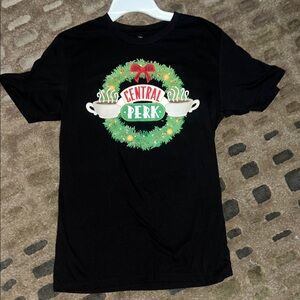 Ripple Junction Black Central Perk Holiday Tee